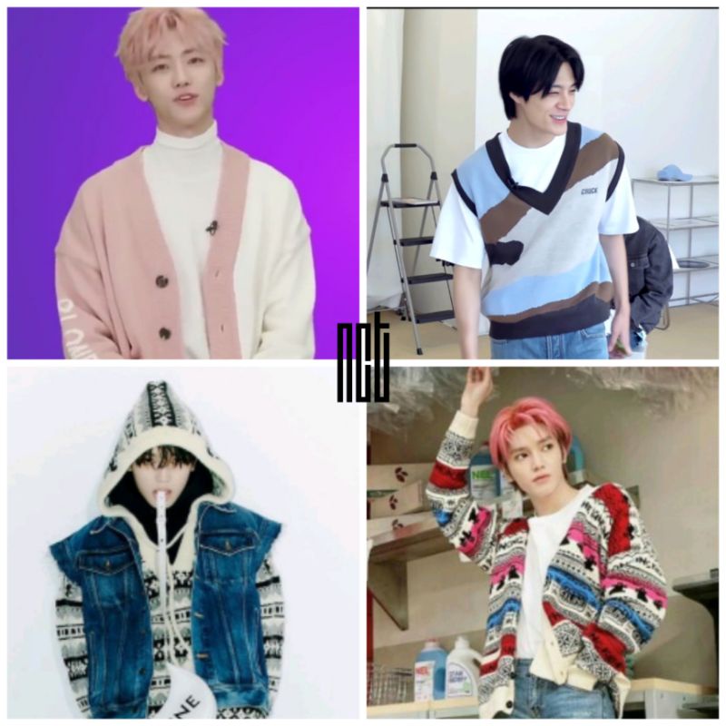 Cardigan Sweater Nct Taeyong,Jaemin,Jeno+ free bonus