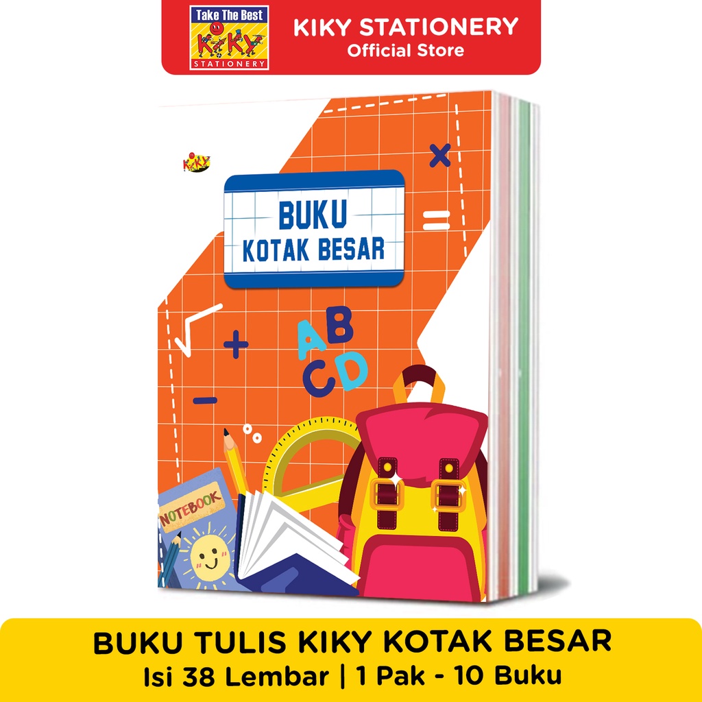 Jual Kiky Buku Tulis Kotak Besar Lembar Buku Shopee Indonesia