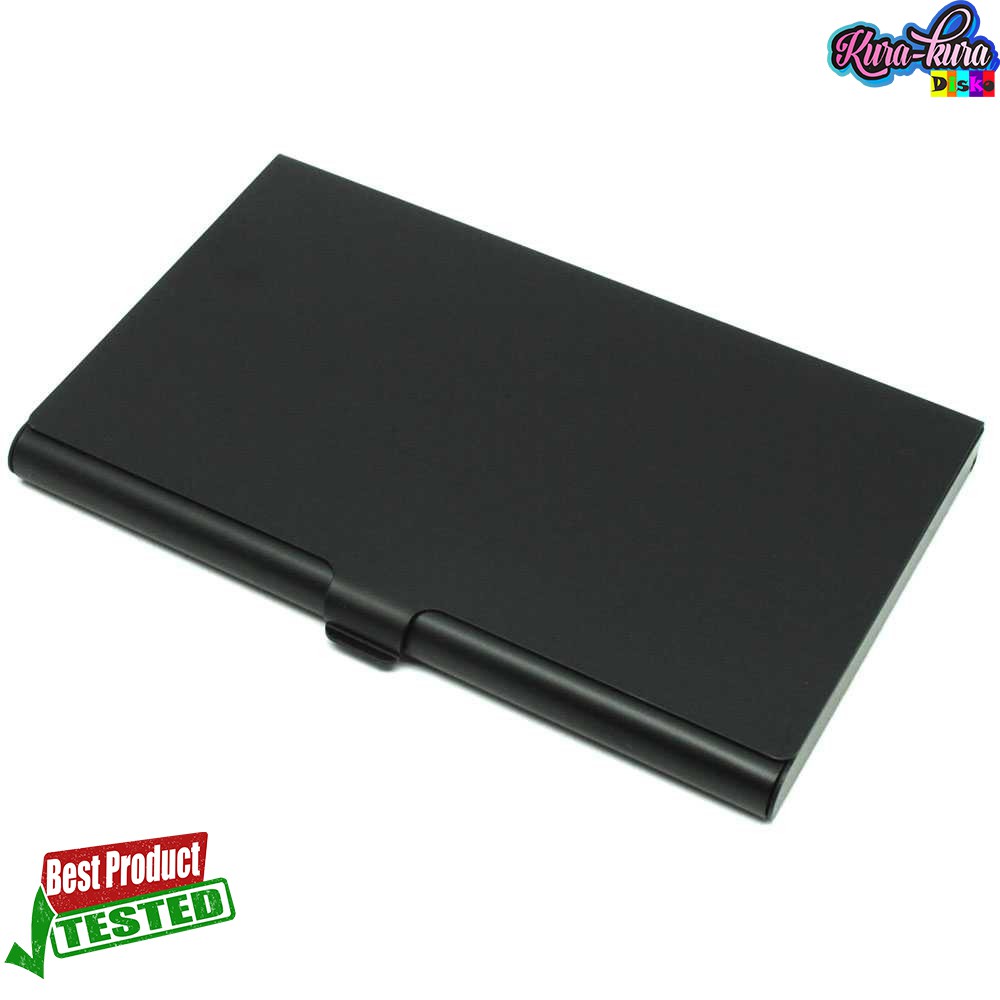 

Kotak Kartu Nama Aluminium Polos - 5006 [Hitam] Fashion