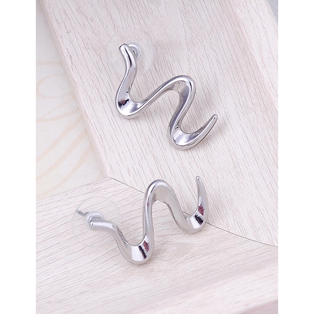 LRC Anting Tusuk Fashion Geometric Twisted Earrings f94123