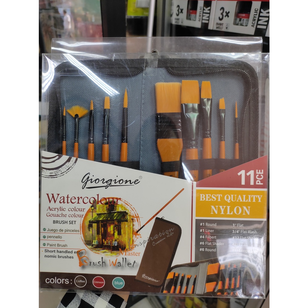 

giorgione brush set gf300 11 kuas dompet untuk cat air