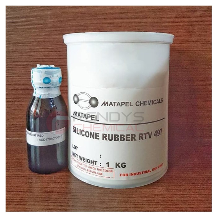 Silicone Rubber RTV 497 Dan Katalis - 1 Kg