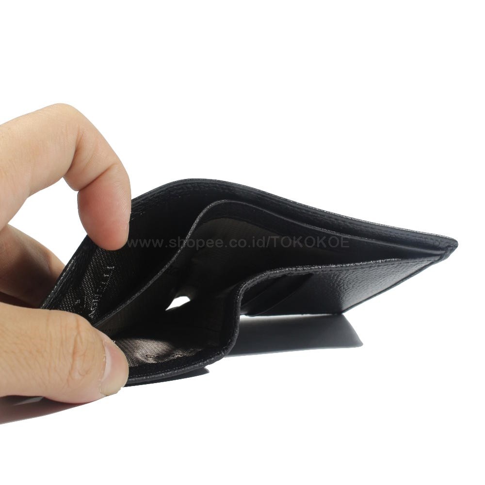 TOKOKOE - Dompet Kulit Pria Original Branded Giorgio Agnelli Milling H2 BLACK