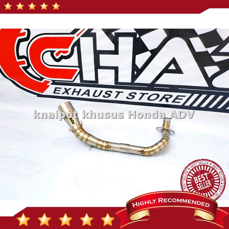 Harga Leher Knalpot Racing HONDA ADV 150 Full Stainless