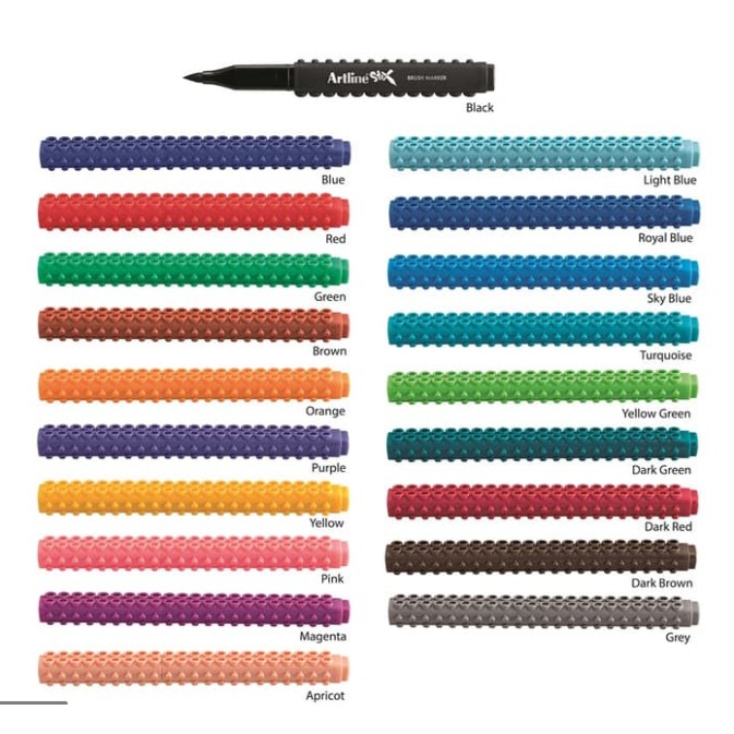 

Spidol Artline Stix Brush Marker