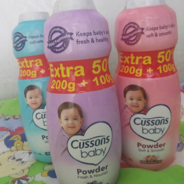 Cusson baby powder bedak bayi 200g+100g extra 50% murah