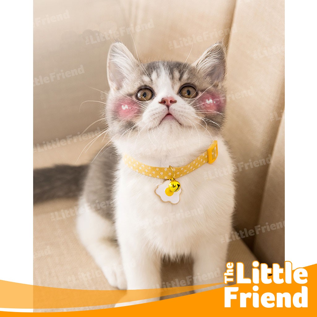 Collar Kalung Kucing Simple Dekorasi Liontin Lucu + Bell Lonceng