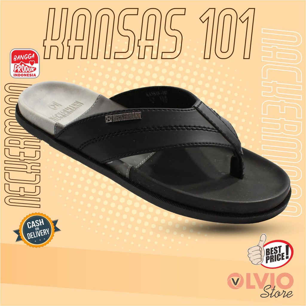 KI73R Neckermann KANSAS 101 - Sandal Casual Pria Dewasa Neckerman Original