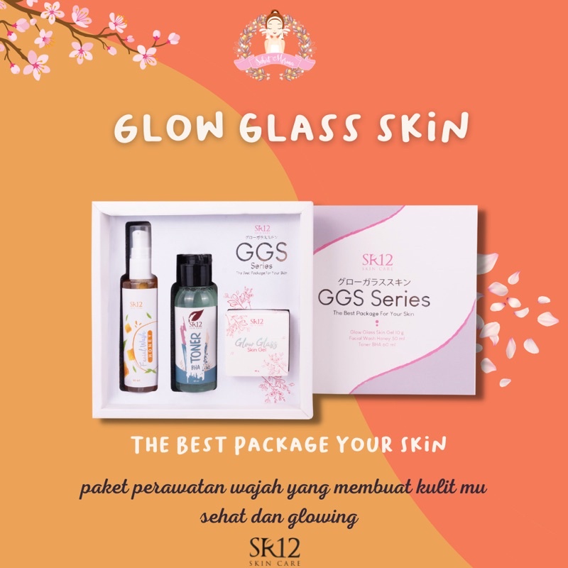 PAKET SKINCARE / GGS SERIES SR12 GLOW GLASS SKIN PAKET PENCERAH WAJAH AMAN BPOM