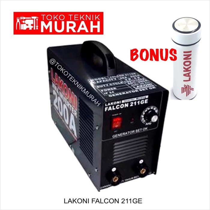 Mesin Las Inverter Trafo Genset Listrik Falcon Lakoni 211GE / 211 GE