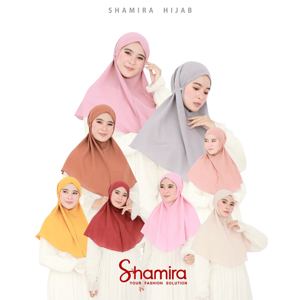 Hijab Bergo Maryam Diamond Crepe Premium By Shamira 50k Get 3