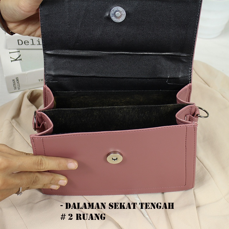 TUAH SLIMBAGS / NEW MODEL / HARGA GROSIR / Slingbag Minixo Kotak Bordir Amorra Plat BeheL NekeL High quality DK 05 / Tas Pesta Wanita / Tas Selempang Wanita / Tas Jinjing Wanita / Tas Wanita Terbaru Kekinian &amp; Terlaris