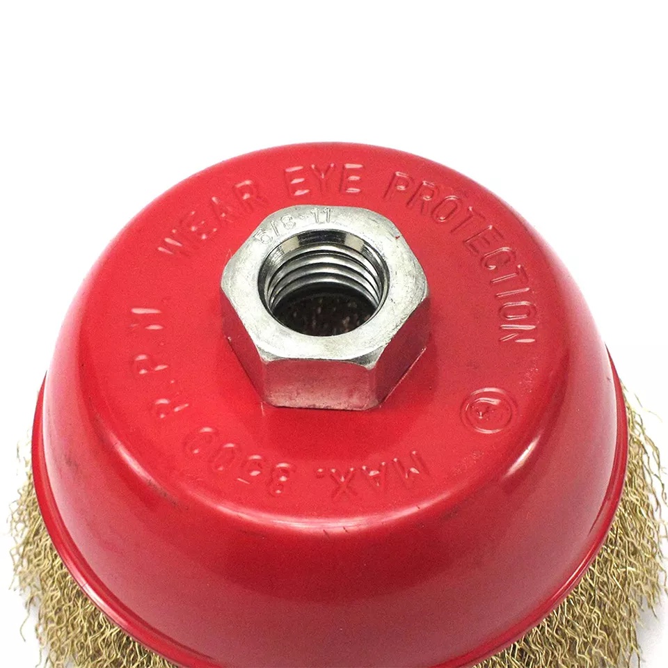 Sikat Mangkok Kuningan 3 Inch Gerinda Cup Brush Polishing wheel Sikat Besi Karat Kawat
