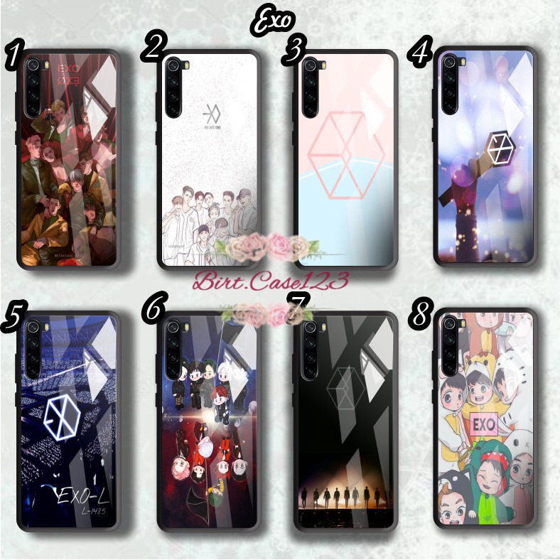 back case glass EXO Samsung J2 G530 prime A01 CORE A20 A30 A20s A50 A50s A21s A01 A11 M11 A31 BC5011