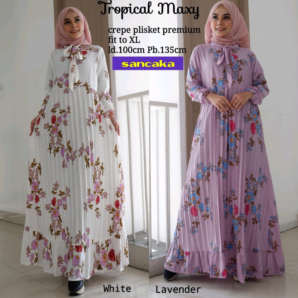 Tropical Maxi Dress By Sancaka | Suplier Hijab Solo| Grosir