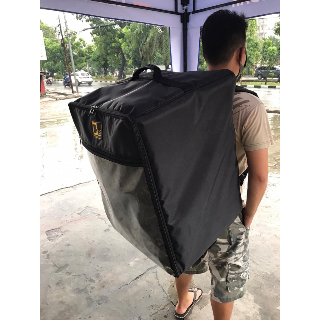 Tas Delivery Ransel Waterproof merk Big Bagg buat Kurir delivery bahan kuat dan tebal