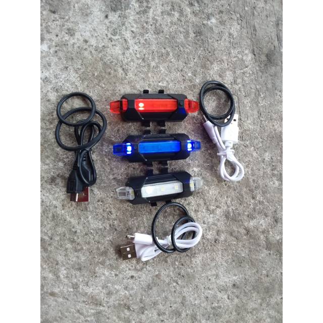 lampu sepeda BS-216 USB charger