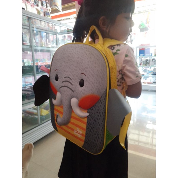 Tas sekolah anak Paud/TK 3D Tas sekolah animal/Zoo bags 3D