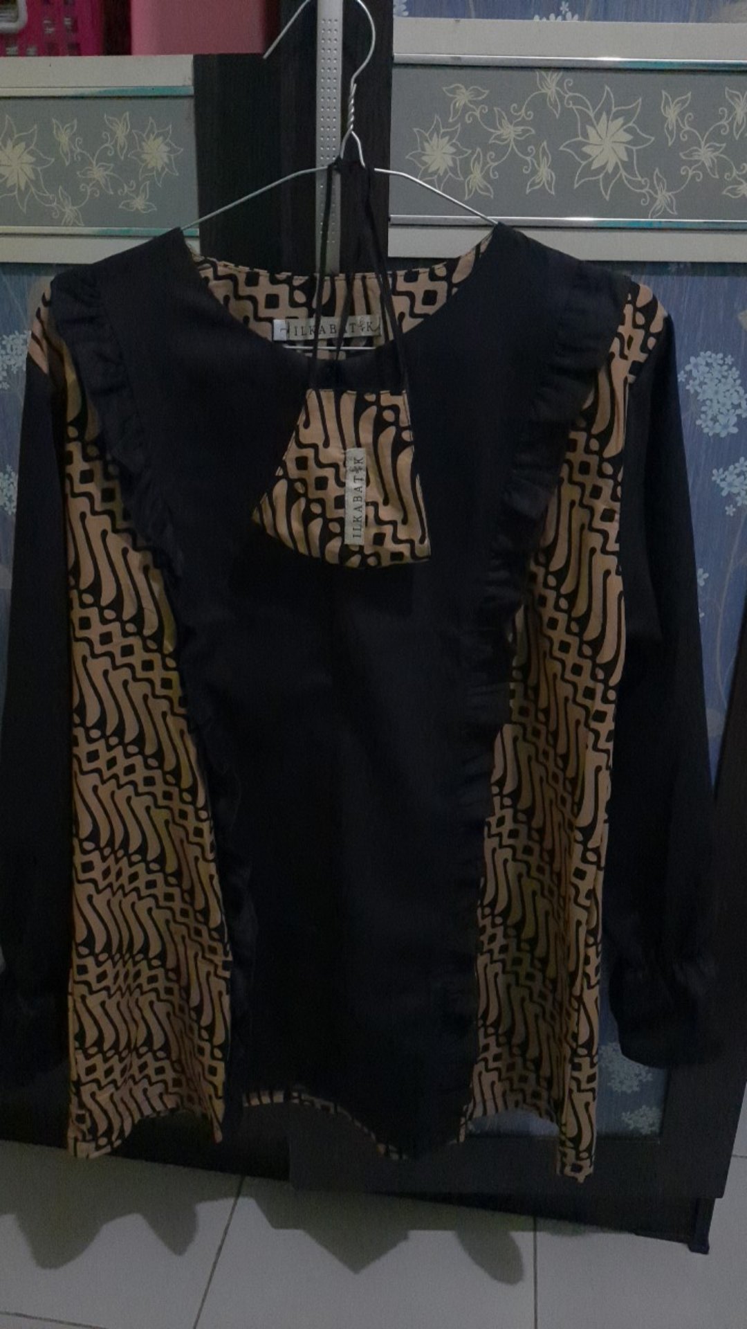 Atasan Batik Wanita Illona Black Busui 9173