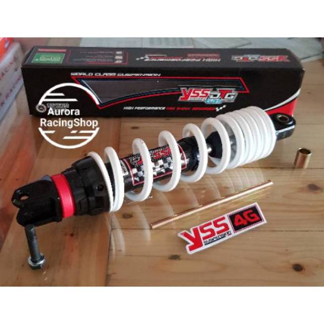 Shockbreaker / Shock YSS Hybrid DTG 330 MM Vario 125 Fi - Vario 150 Fi - New Scoopy Fi warna Putih