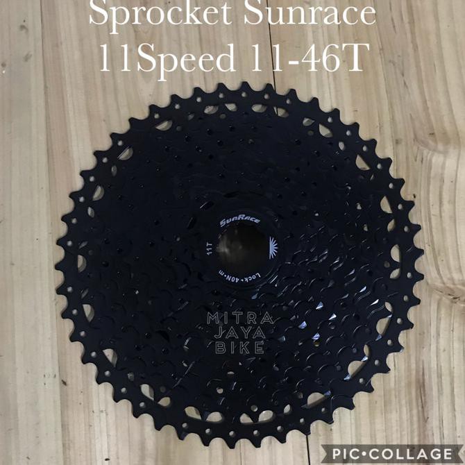 Sprocket Cassette Sunrace 11SP speed 11 - 46 T CSMS8 EAZO XSO Black