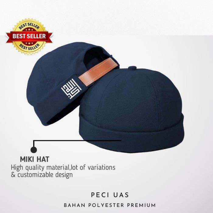 Miki Hat Peci UAS Logo Kaligrafi Muslim Kualitas Import