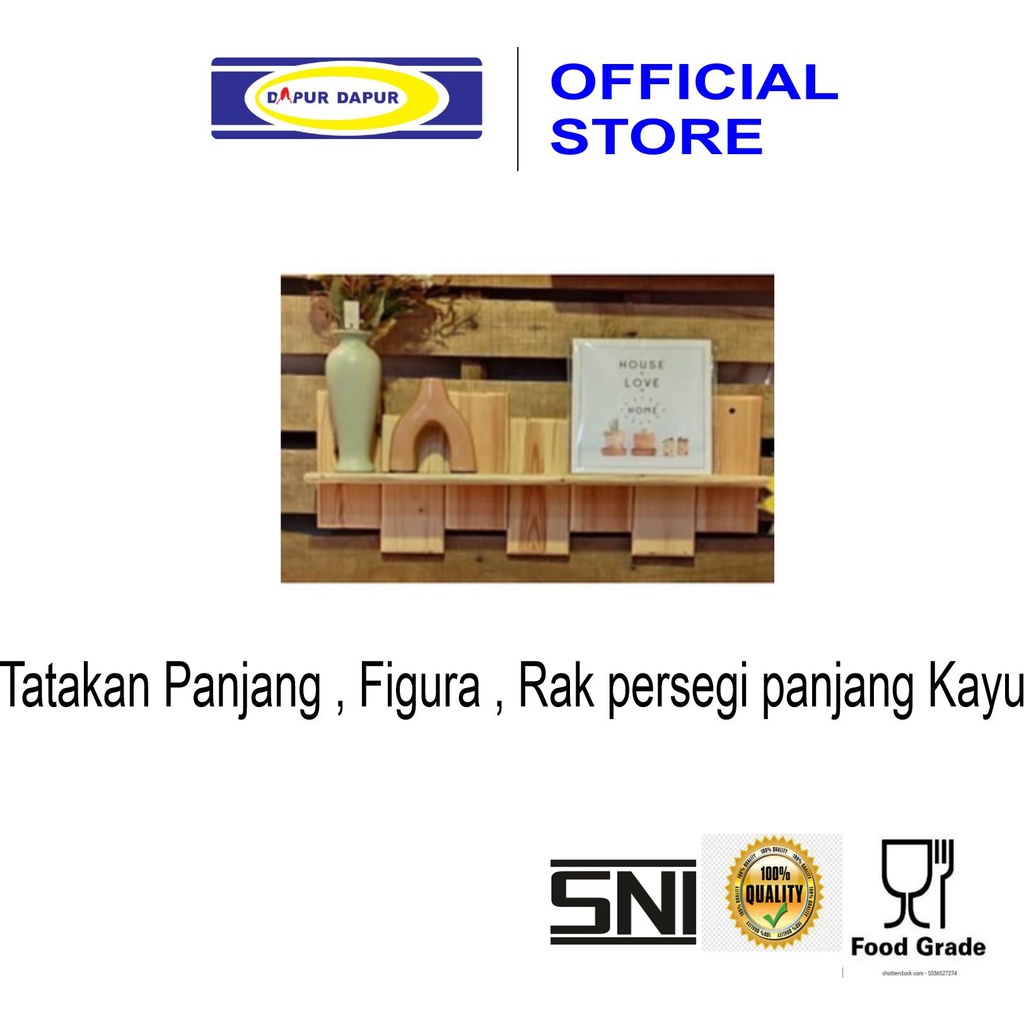Tatakan Panjang , Figura , Rak persegi panjang Kayu