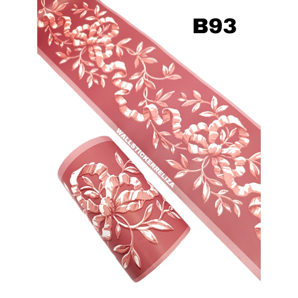 RELIZA Wall Border MERAH 10CM X 10METER Wallborder B93