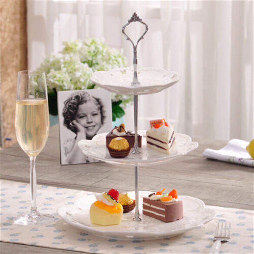 Suyo Stand Piring Kue / Cupcake Bahan Metal Untuk Pesta