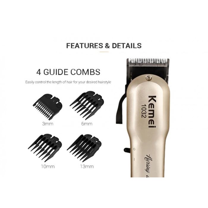 terlaris produk Hair Clipper KEMEI KM-1032 Alat Cukur Rambut Rechargeable Lithiumdi oder sekarang ya