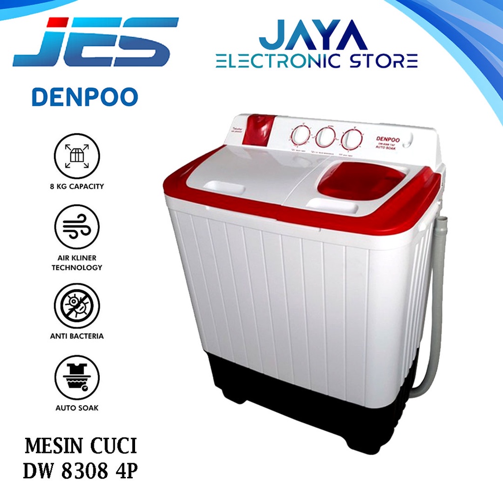 Denpoo Mesin Cuci 2 Tabung DW 8308