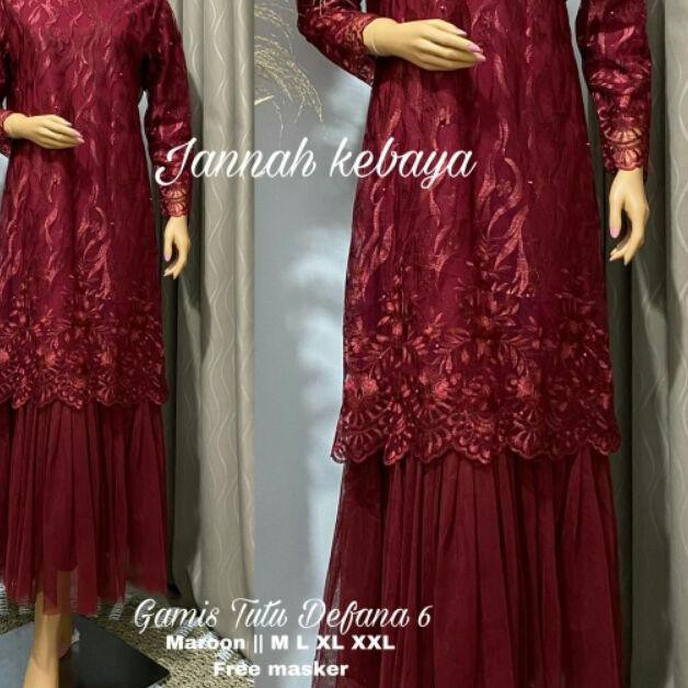✼ KEBAYA GAMIS DEFANA JANNAH/GAMIS TUTU /GAMIS TUTU / FREE ER ☏