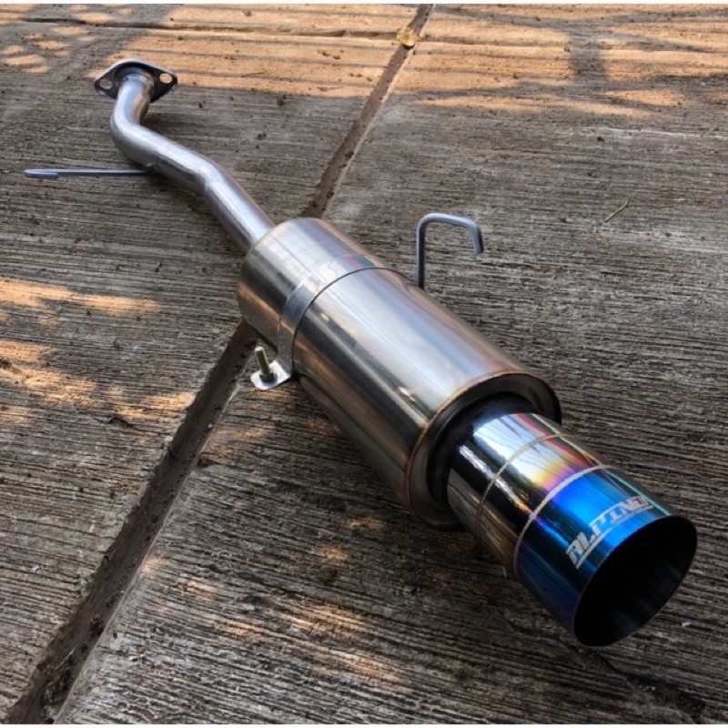 Jual MUFFLER F03 BURN TIP BOLT ON HONDA JAZZ GK5 + RESONATOR ALPINO