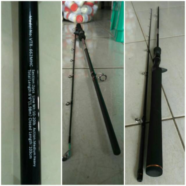 Joran Casting / Joran BC / Joran Baitcasting Versus Trooper 266 atau 190cm
