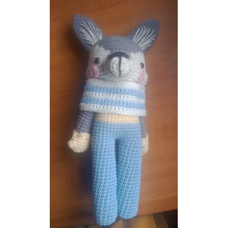 Boneka rajut Wolf (Ready Stock)
