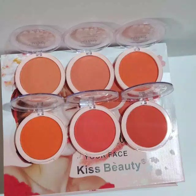 (CYBER) COD TERMURAH KISS BEAUTY BLUSH ON YOUR FACE TERLARIS