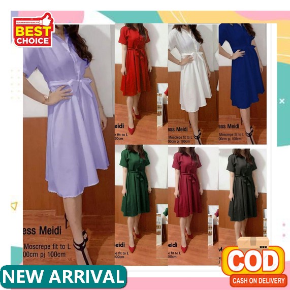 Terbaru Imlek 2020 Natal Baju Cewek [Dress Arsita Ro]Dress Wanita Sc798 [ Kori Navy Sl] Navy Dress M