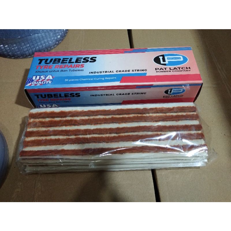 karet cacing tambal ban tubles  top patch tubeless made in usa original