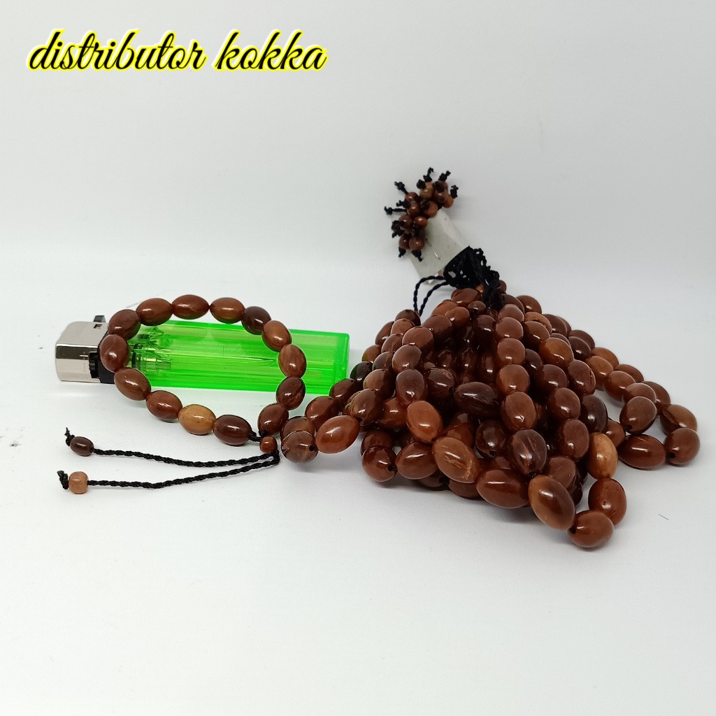 ( SUPER MURAH ) Harga grosir 10 pcs gelang Kokka kaukah oval coklat