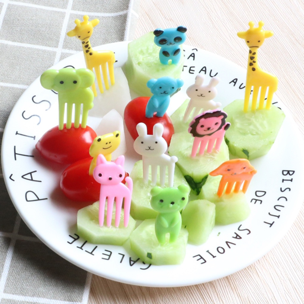 [DEASTORE] GARPU BUAH ANAK MODEL HEWAN / DESSERT FORK ANIMAL / GARPU ANAK / HIASAN BEKAL MAKAN ANAK / TUSUKAN BENTO BUAH ANAK / CHILDREN FRUIT FORK DECORATION DESSERT TOOTHPICKS