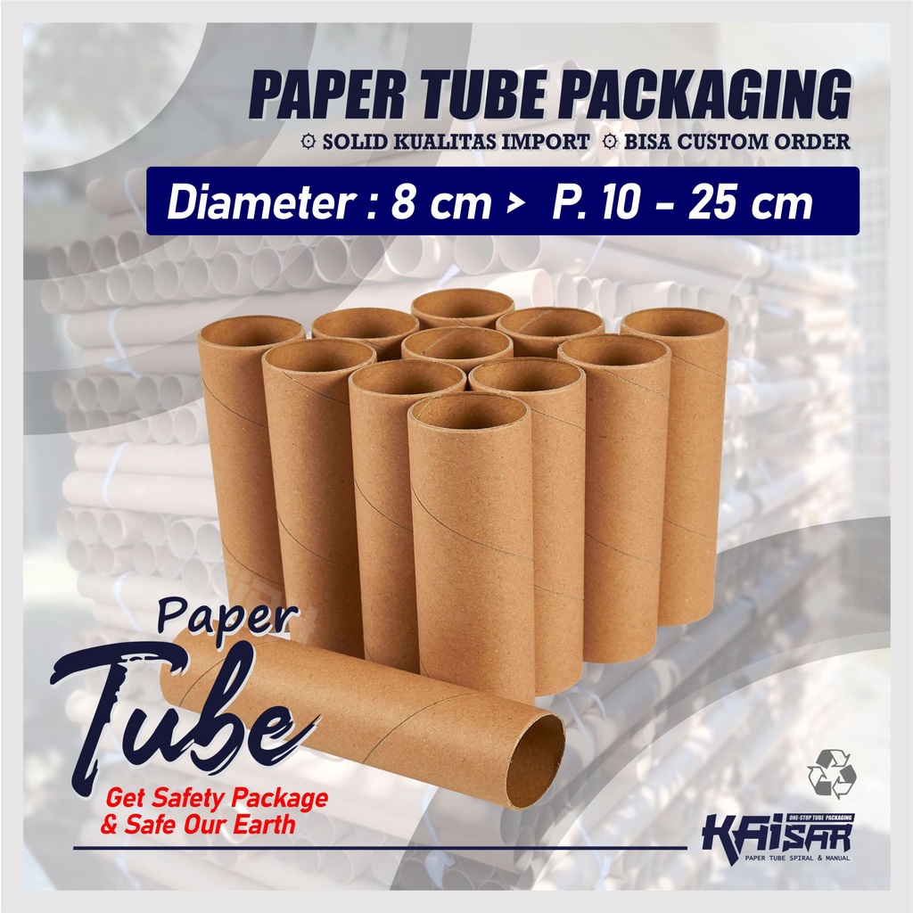 

Tabung Kardus Tube packing - Panjang 10 - 25 cm Diameter 8 cm