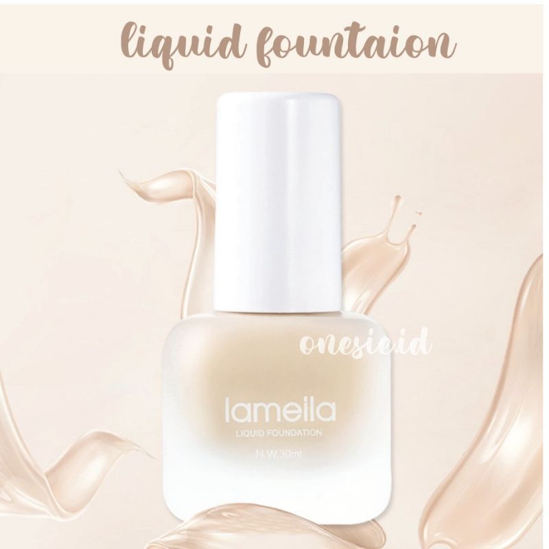 LAMEILA Liquid Foundation Beautiful Skin Botol bulat imut 3 Warna 30ml LA086