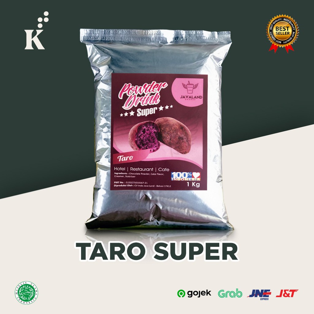 Bubuk Minuman Bubble Powder Drink rasa Taro SUPER Javaland 1kg