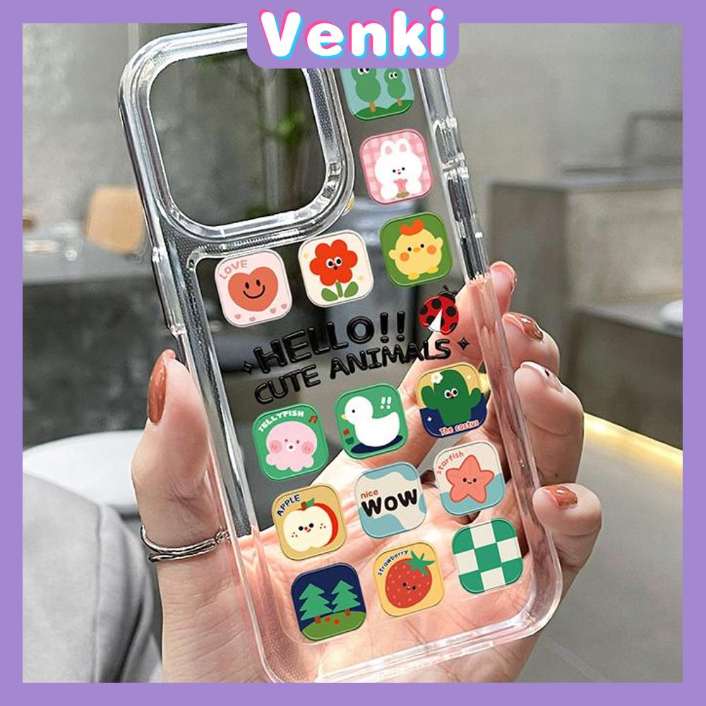 iPhone Case HD Acrylic Hard Case High Clear Metal Button Protection Camera Shockproof Cartoon Cute Compatible with iPhone 14 Pro Max 14 Plus 13 Pro Max 12 Pro Max 11 XR 7Plus