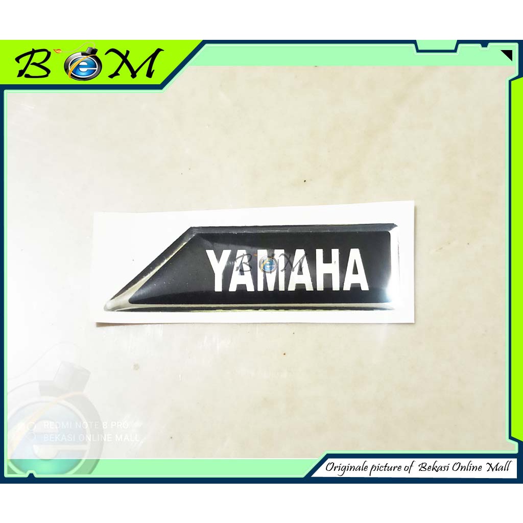 Sticker stiker Logo timbul yamaha f1zr fizr fiz r hitam