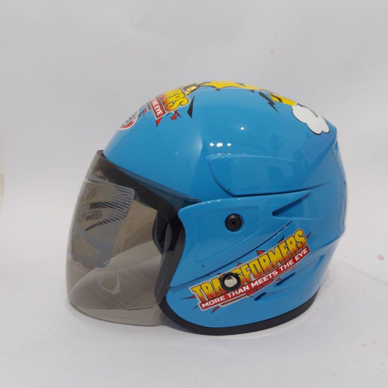 Helm Anak SNI SKY Karakter Transformer Usia 3 SD 9 Tahun