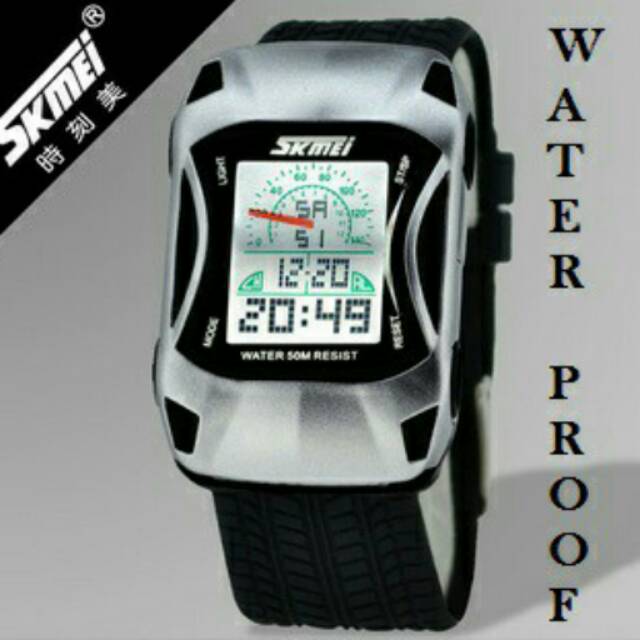 Jam tangan mobil ferrari LED watch anak SMEI waterproof anti air