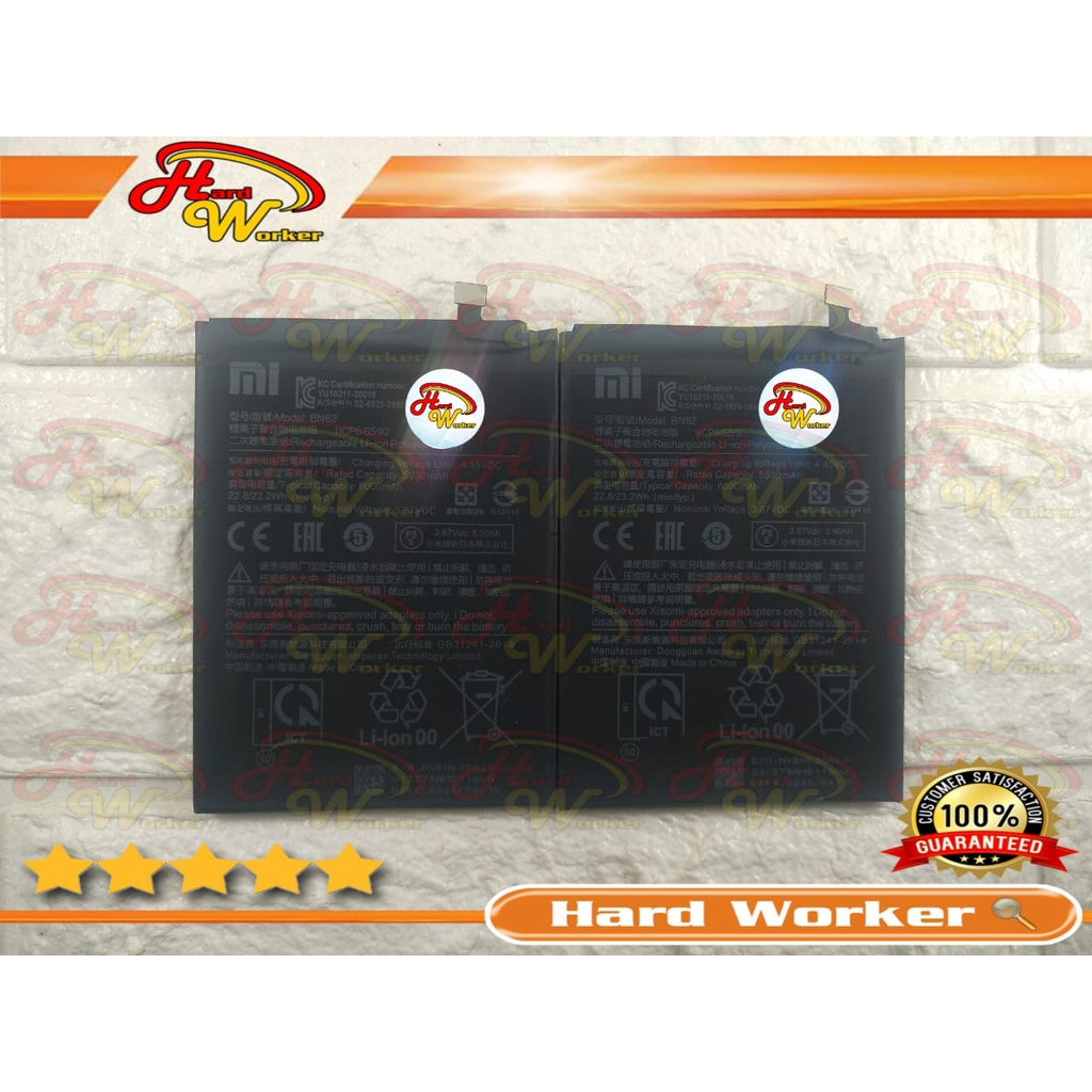 Baterai Battery Batre Original Xiaomi Redmi 9T , Redmi 9-T BN62 BN-62