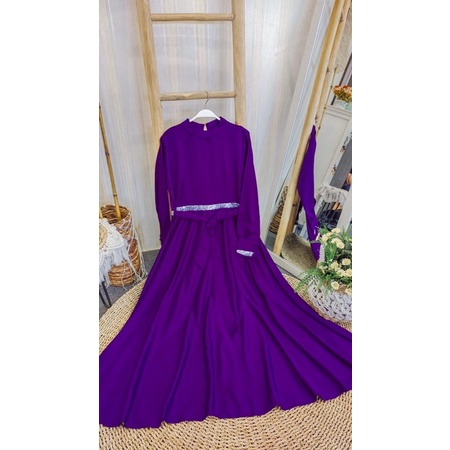 Gamis Basic Satin | Dress Polos Satin | Dress Polos Terbaru |