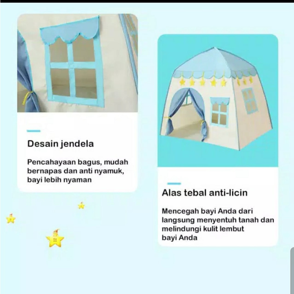 Tenda Camping Bermain Anak Model Rumah House Play Tent